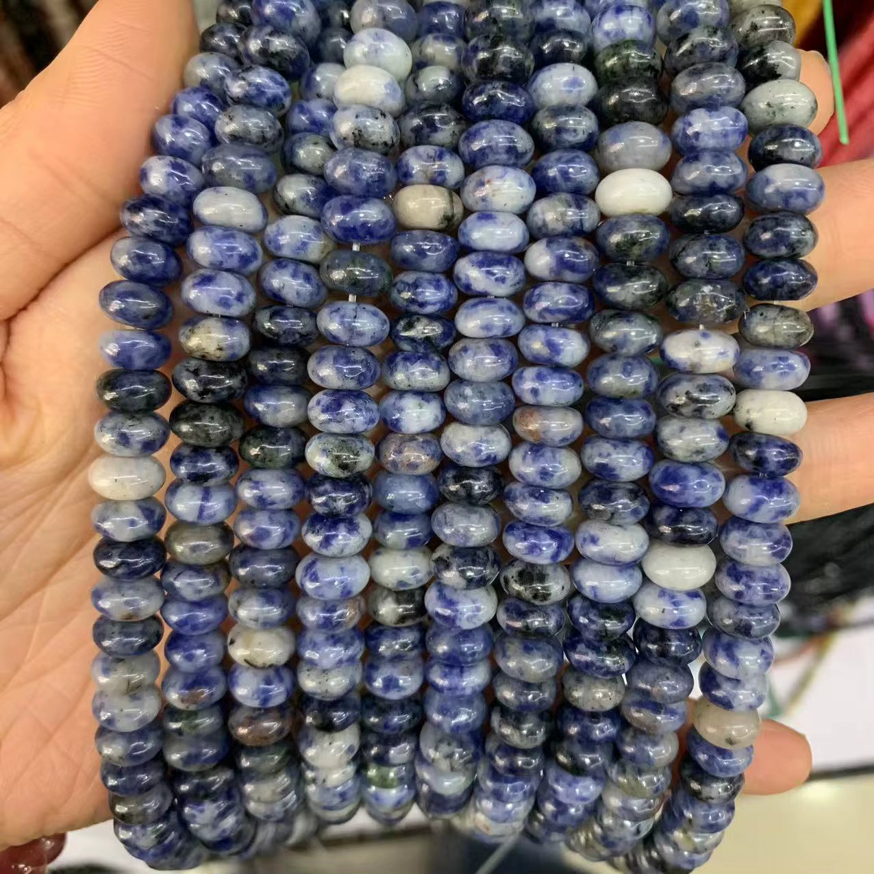 Gemstone Roundels 5x8mm 15" strands.  All $10 a strand!