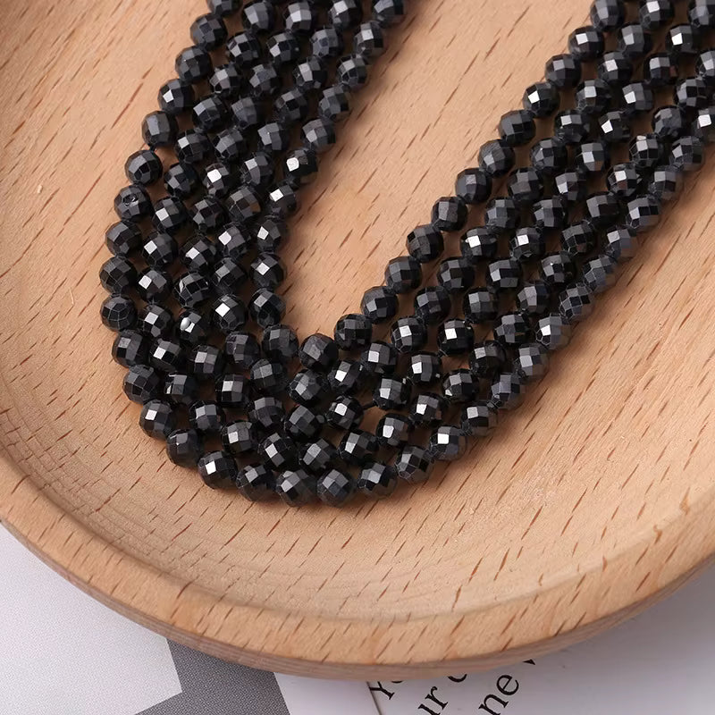 Faceted Cubic Zirconia 4mm beads 15" Strands