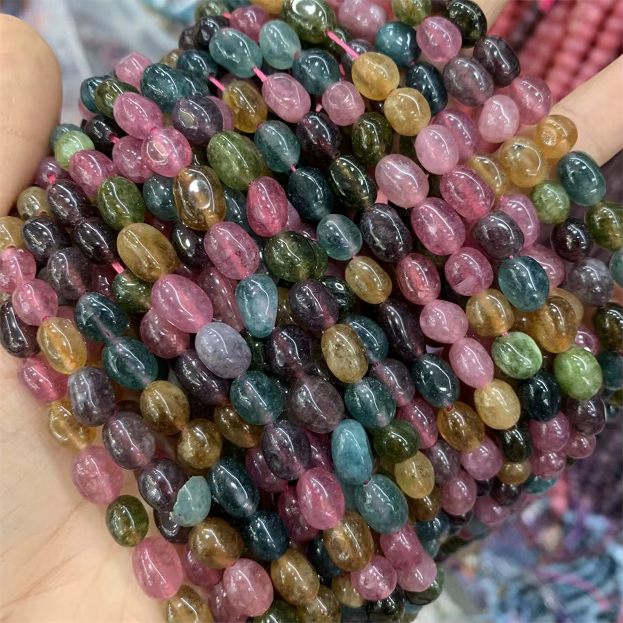 Optimized Tourmaline Beads, 15" strands