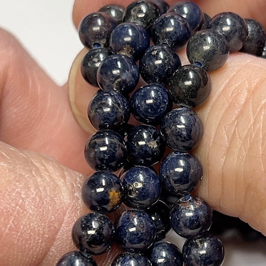 Sapphire Beads, genuine, no treatments 6mm  16"