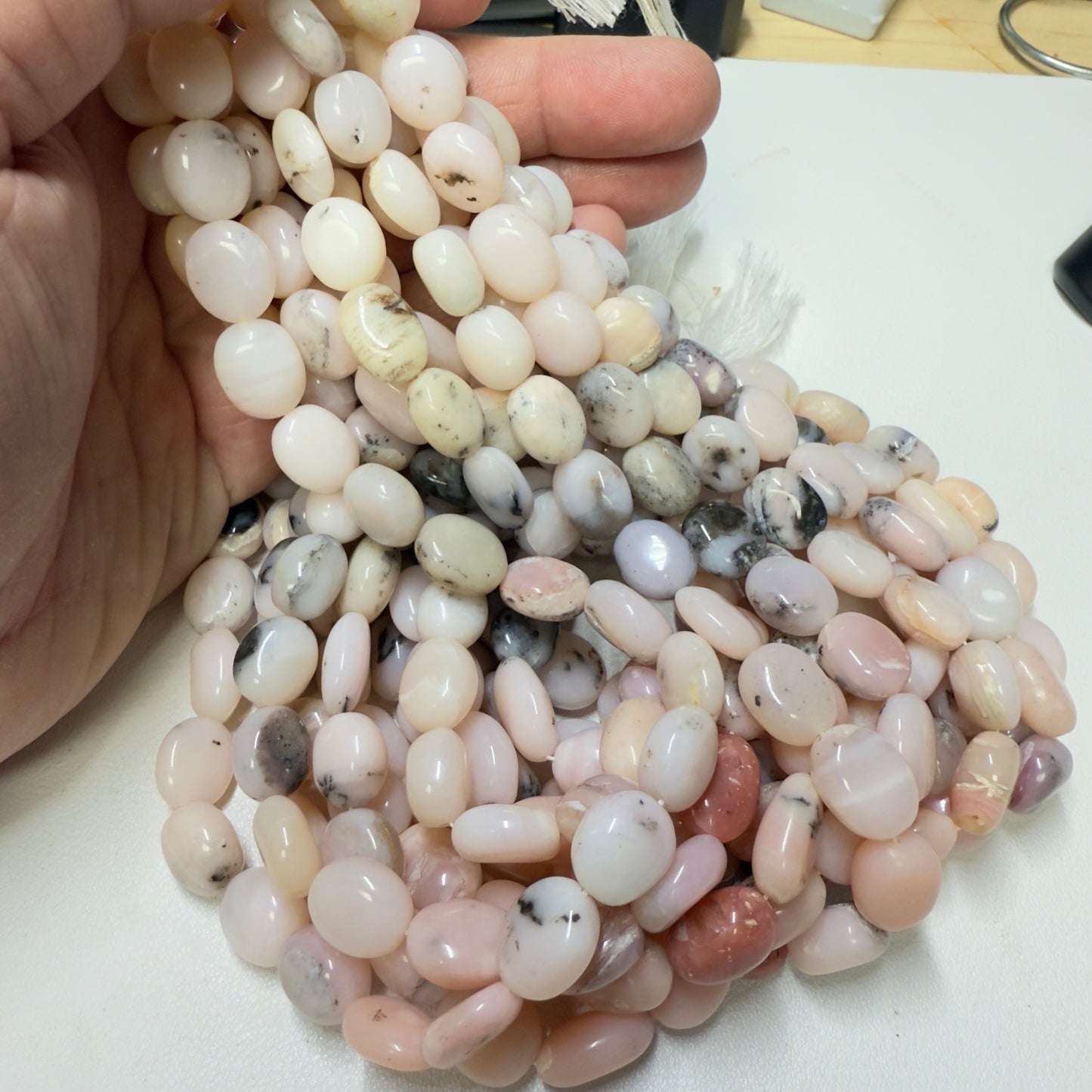 Pink Opal from Madagascar approx. 10x14 16" strands