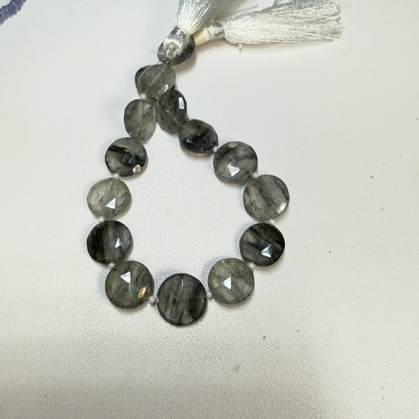 Quartz with Black Tourmaline running through it!  13 mm  8"