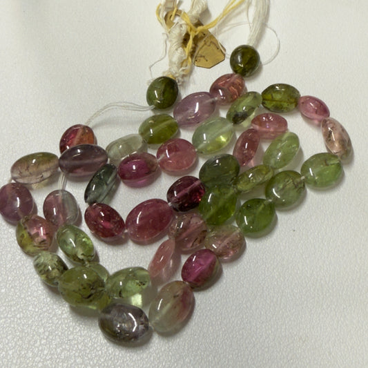 Tourmaline, Watermelon Colors! 7x10 16" strands all natural