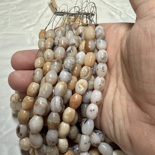 Peruvian Opal Beads approx. 8x11  8" strands
