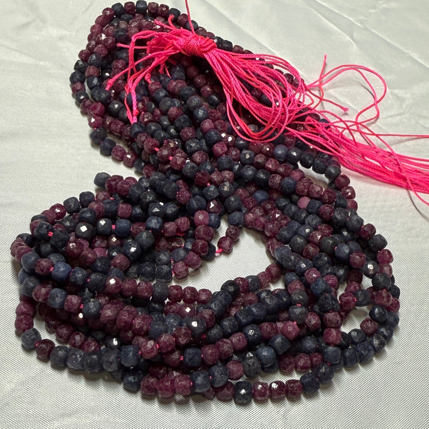 Gemstone Cube Beads 4mm 16" strands