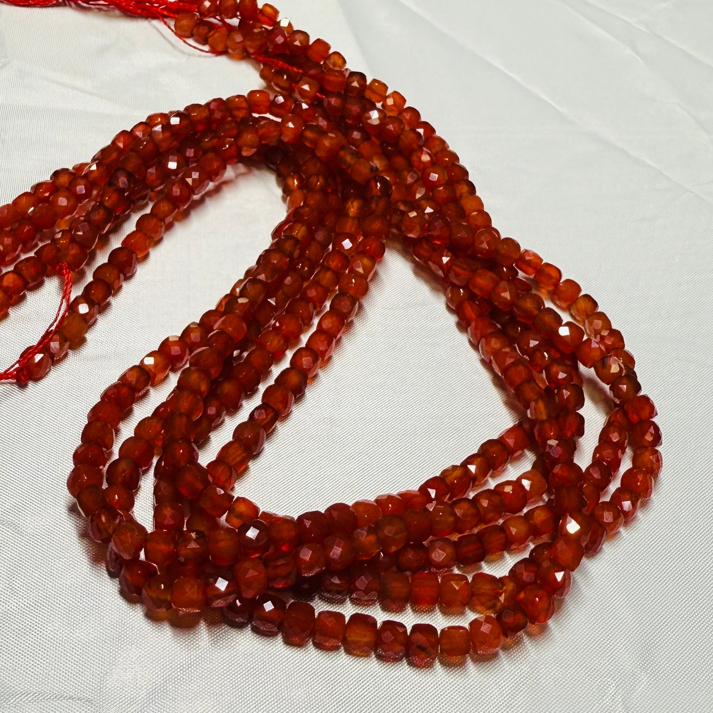Gemstone Cube Beads 4mm 16" strands