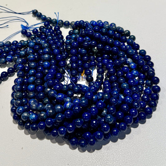 Lapis Beads 8mm round 16" strands