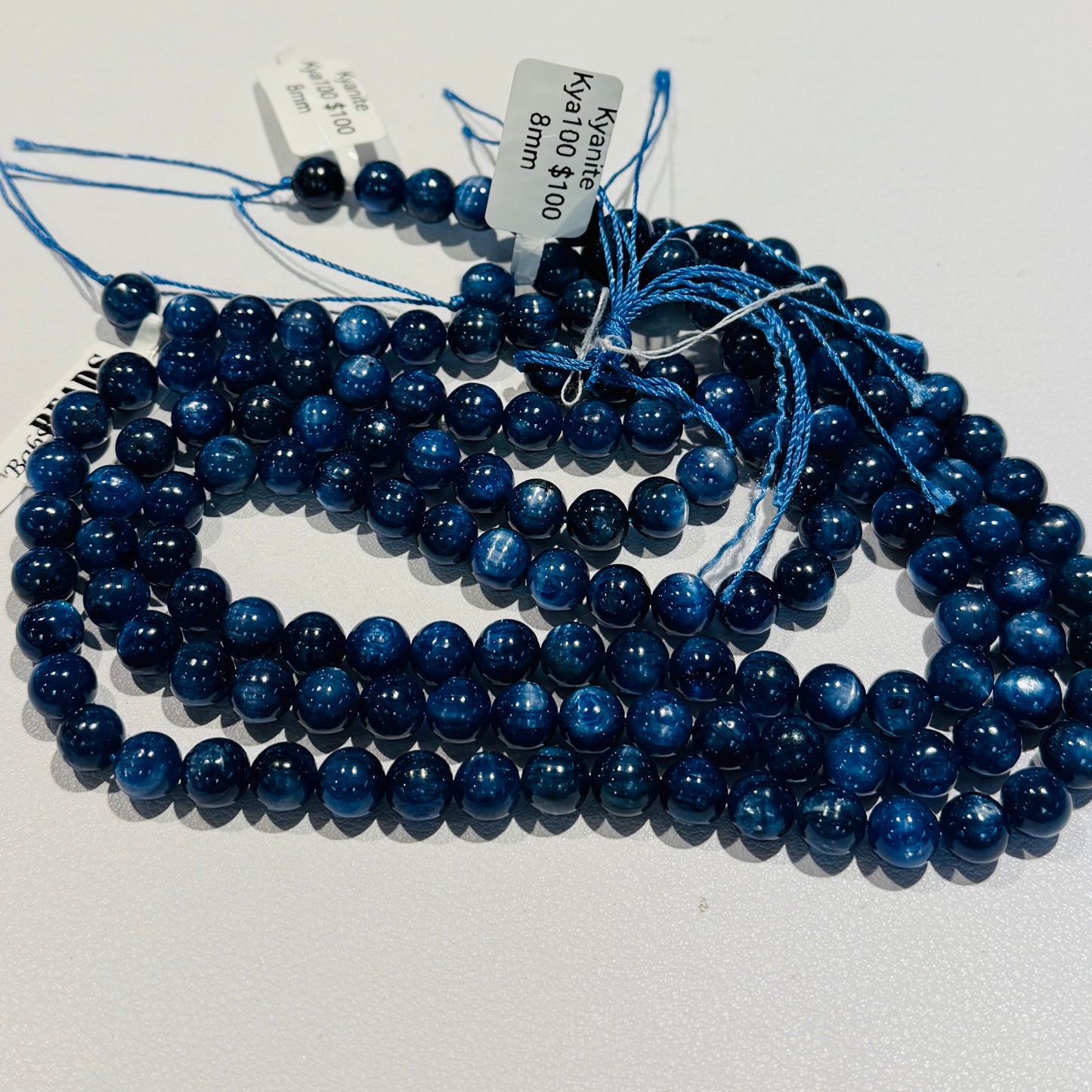 Kyanite Round Top Quality AAA Beads approx 8 mm 16" strands