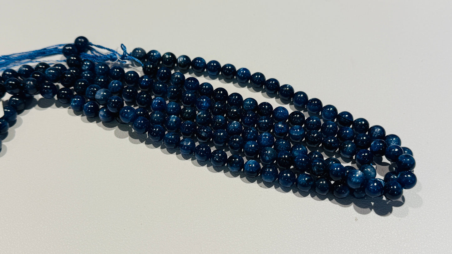 Kyanite Round Top Quality AAA Beads approx 8 mm 16" strands