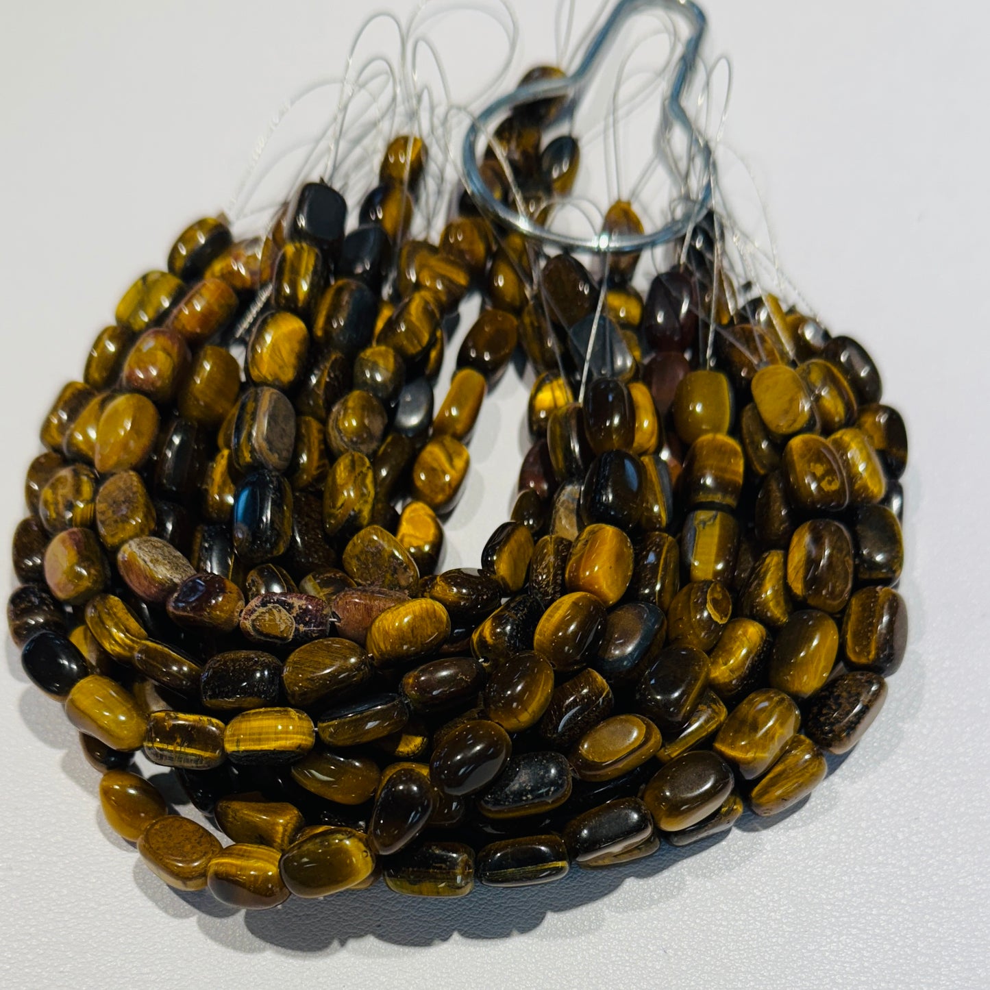 Tiger Eye Cubic Rectangles 8x11 approx. 8" strands