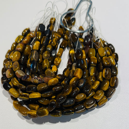 Tiger Eye Cubic Rectangles 8x11 approx. 8" strands