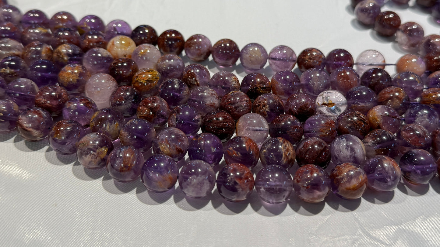 Super 7 Round Beads 16" strands 12.5mm