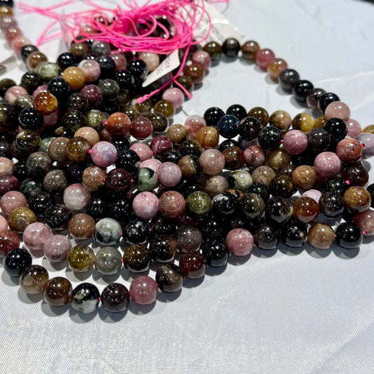 Tourmaline Rounds 8 mm 15" strands
