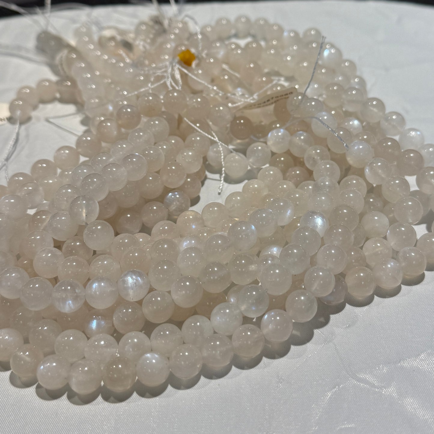 Moonstone Round Beads AAA+ quality approx 8 mm 15" strands