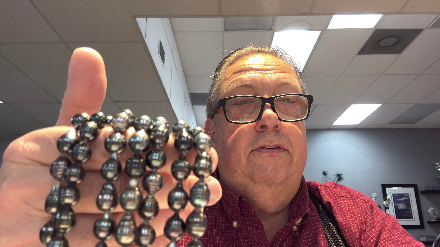 Genuine Baroque Tahitian Pearls 7-9 mm 15" strands, Great Luster