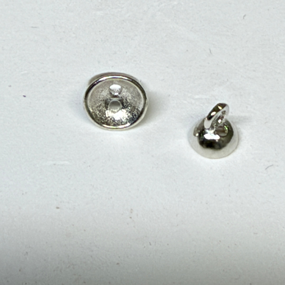 End cap with loop and 2 holes Sterling Silver
