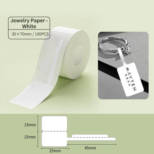 Jewelry tag labels for Niimbot M2 and M3 printer